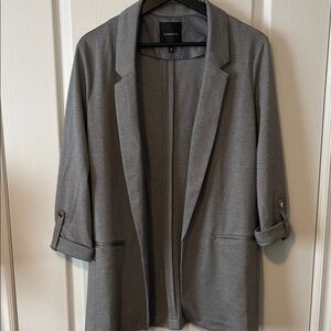Dynamite Gray Blazer Soft Tailored Suit Jacket